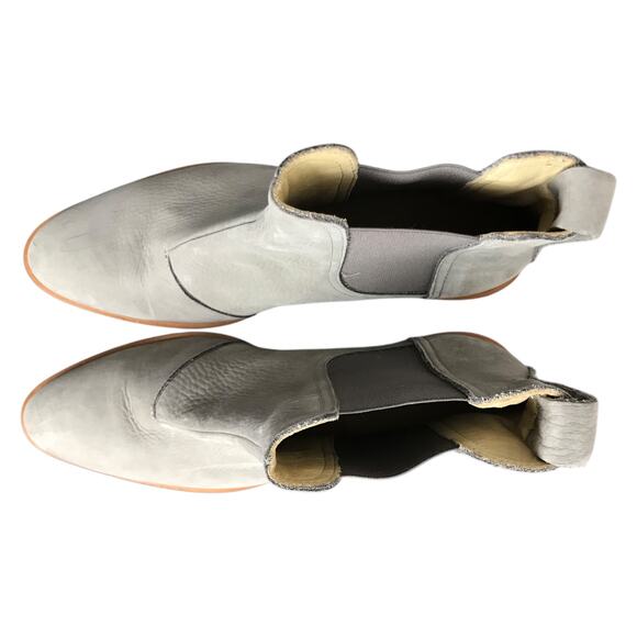 rag & bone Dixon Chelsea Boots Womens US6.5 EU37 Gray Nubuck Bootie 2" Heel - Picture 8 of 8